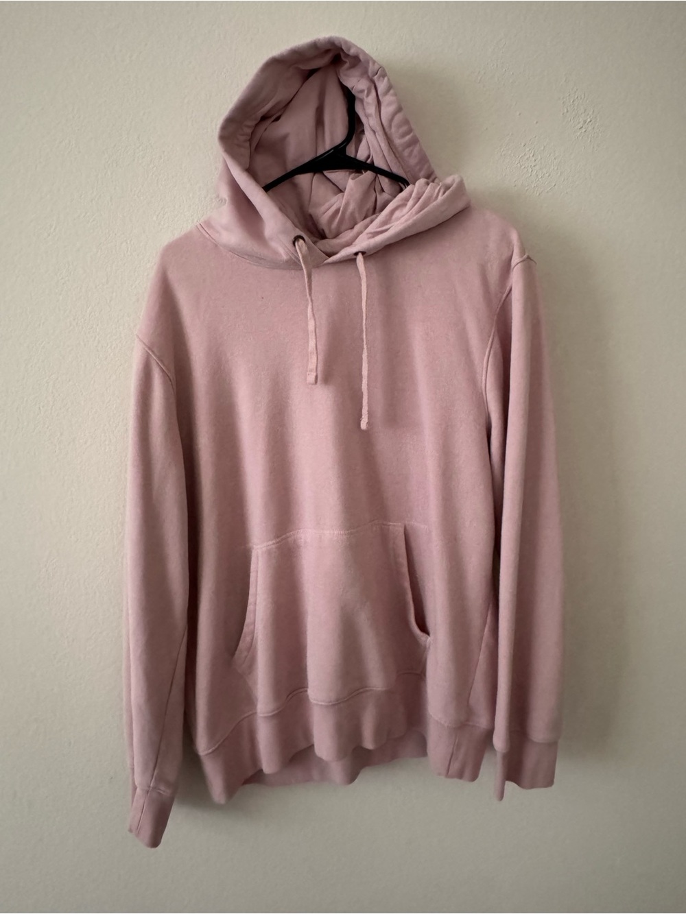 Men's Pink Hoodie Sweatshirt - Casual Pullover
